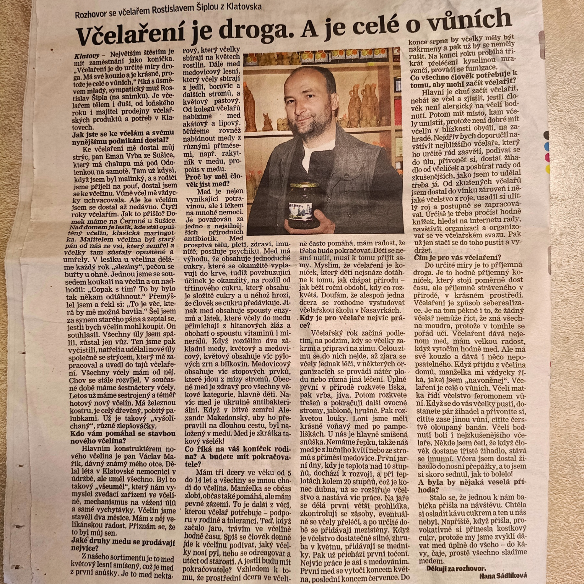 Článek Týdeníku Klatovska z roku 2012
